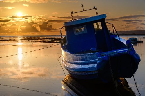 Sunset at Penclawdd